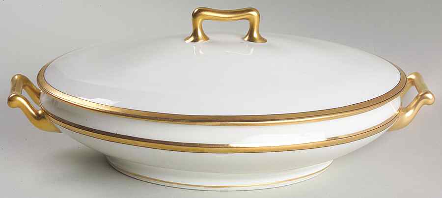 Breton (France) Oval Covered Vegetable by Haviland-1
