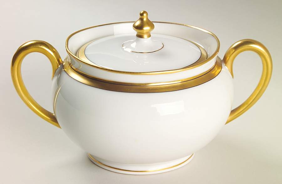 Breton (France) Sugar Bowl & Lid by Haviland-1