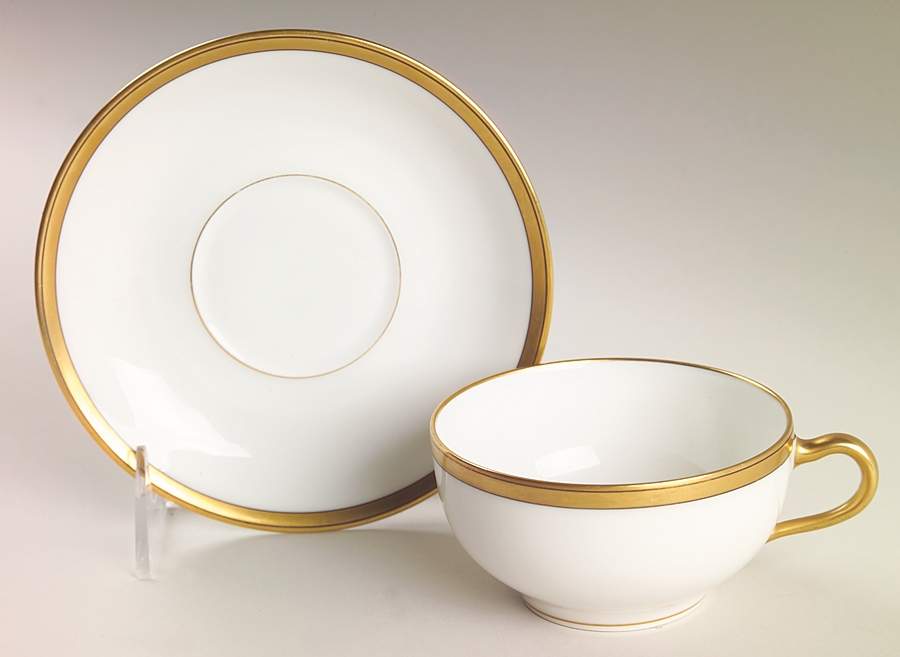 Breton (France) Flat Cup & Saucer Set by Haviland-1
