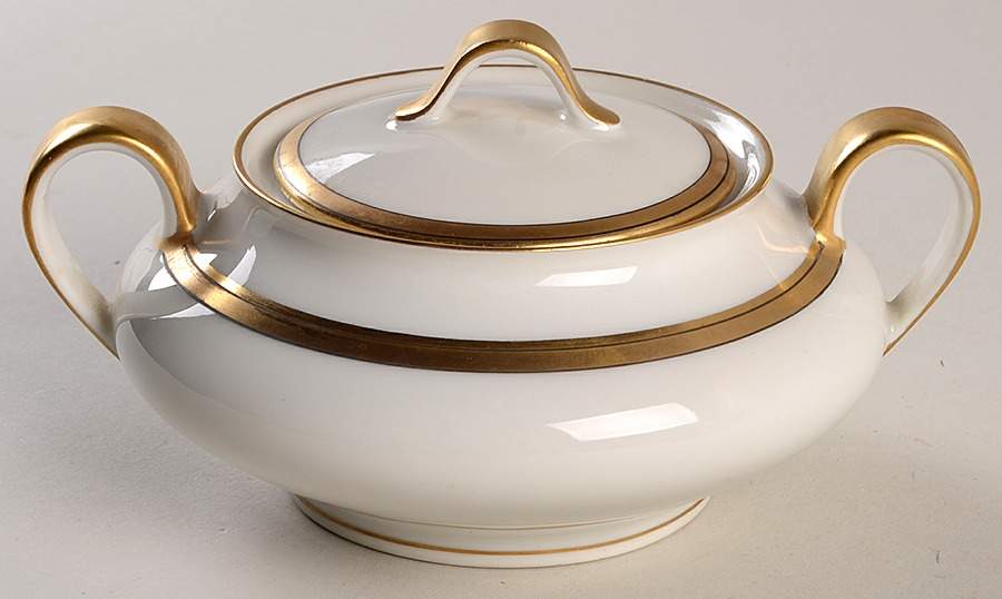 Breton (France) Sugar Bowl & Lid by Haviland-1