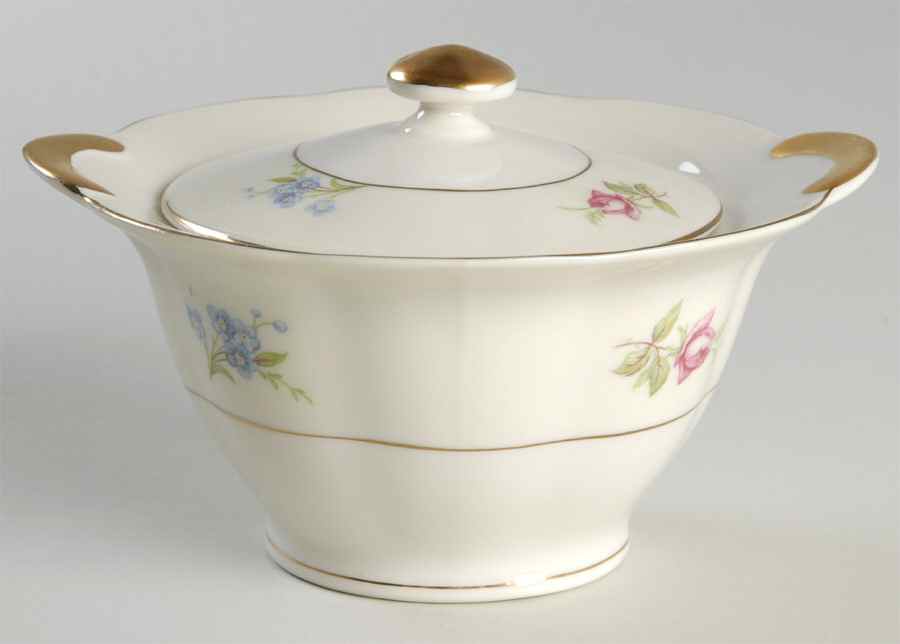 Breton (New York) Sugar Bowl & Lid by Haviland-1