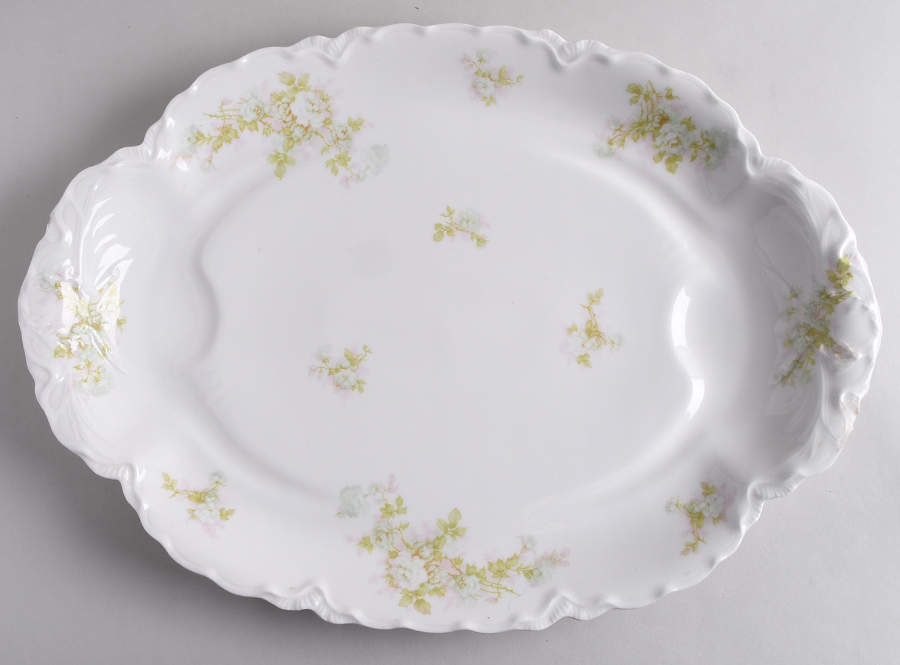 Bretagne 18" Oval Serving Platter with Well by Haviland-1