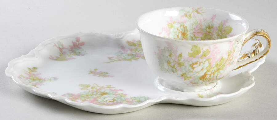 Bretagne Tea & Toast Snack Plate & Cup Set by Haviland-1