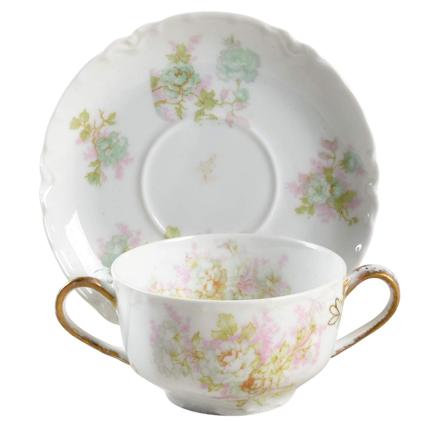 Bretagne Bouillon Soup & Saucer Set by Haviland-1