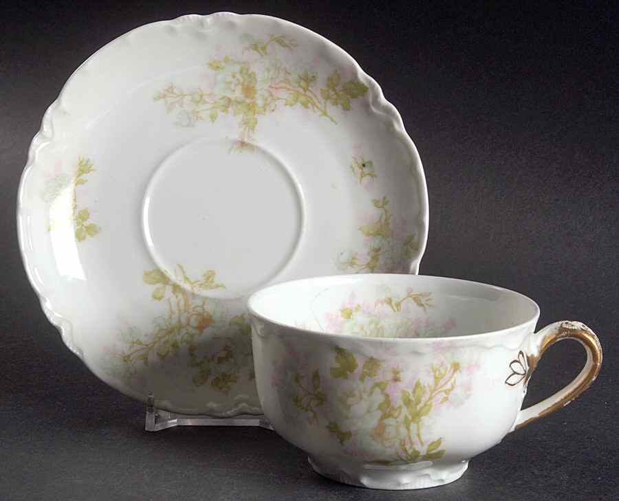 Bretagne Flat Cup & Saucer Set by Haviland-1