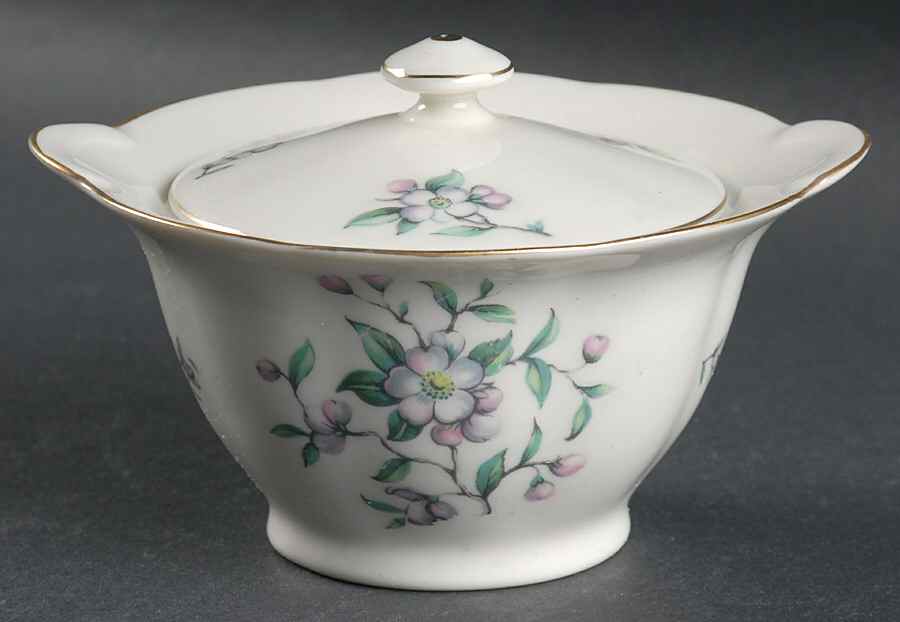 Brookside Sugar Bowl & Lid by Haviland-1