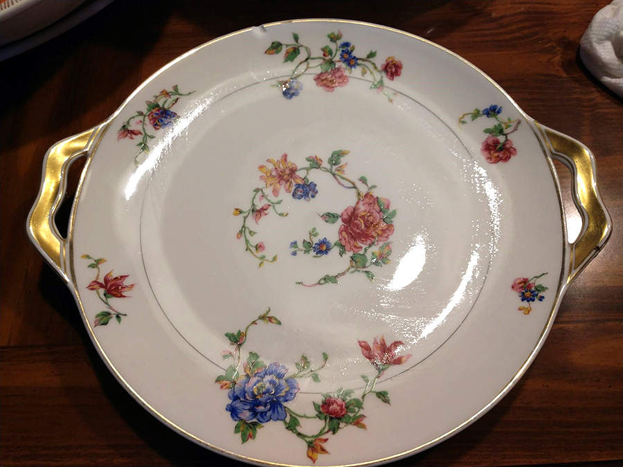 Briar Rose Handled Cake Plate by Haviland-1