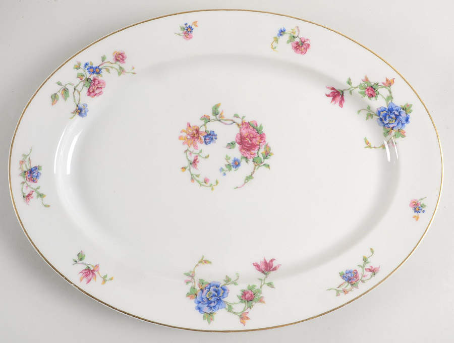 Briar Rose 16" Oval Serving Platter by Haviland-1