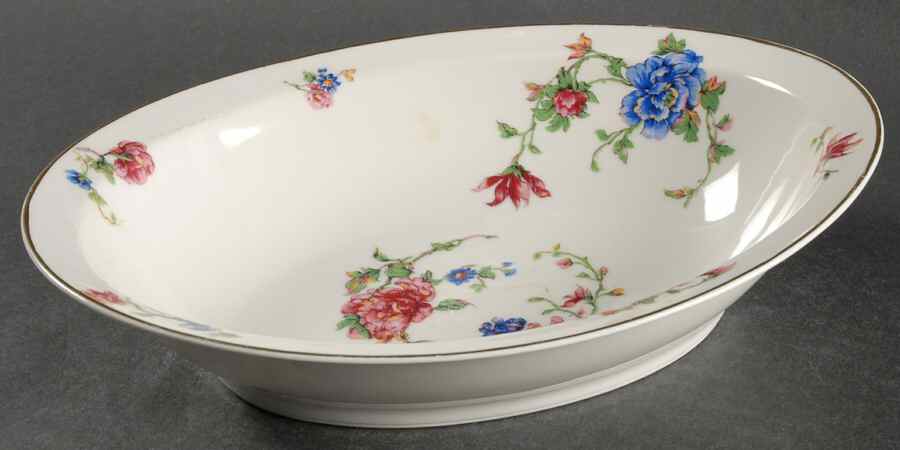 Briar Rose 10" Oval Vegetable Bowl by Haviland-1