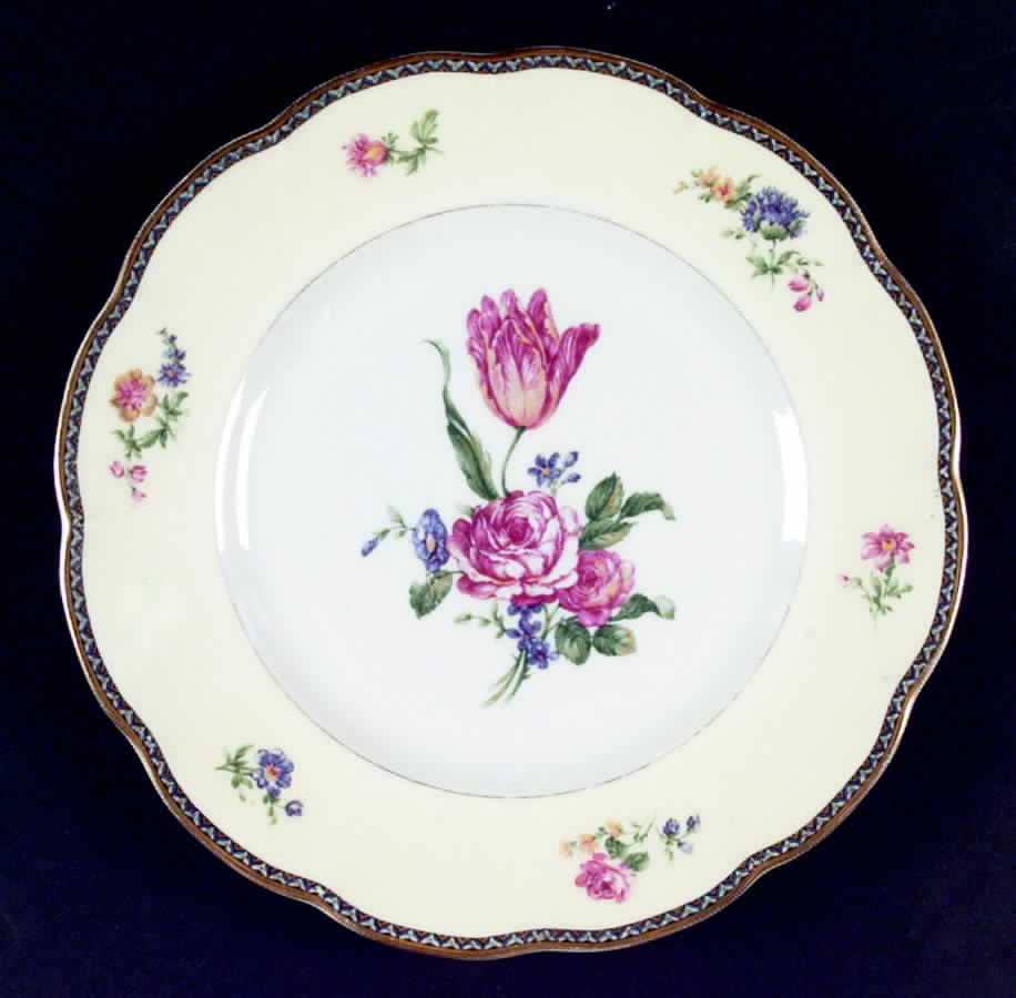Burgundy Dinner Plate by Haviland-1