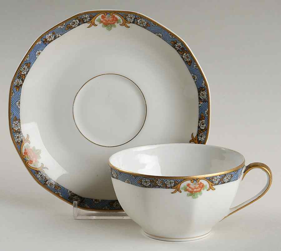 Cachmir Flat Cup & Saucer Set by Haviland-1