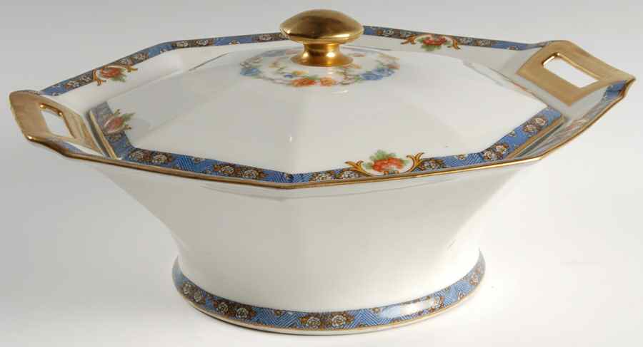 Cachmir Octagonal Covered Vegetable by Haviland-1