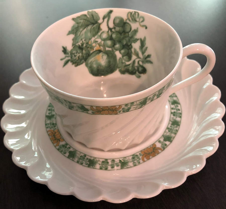 Calais Flat Cup & Saucer Set by Haviland-1
