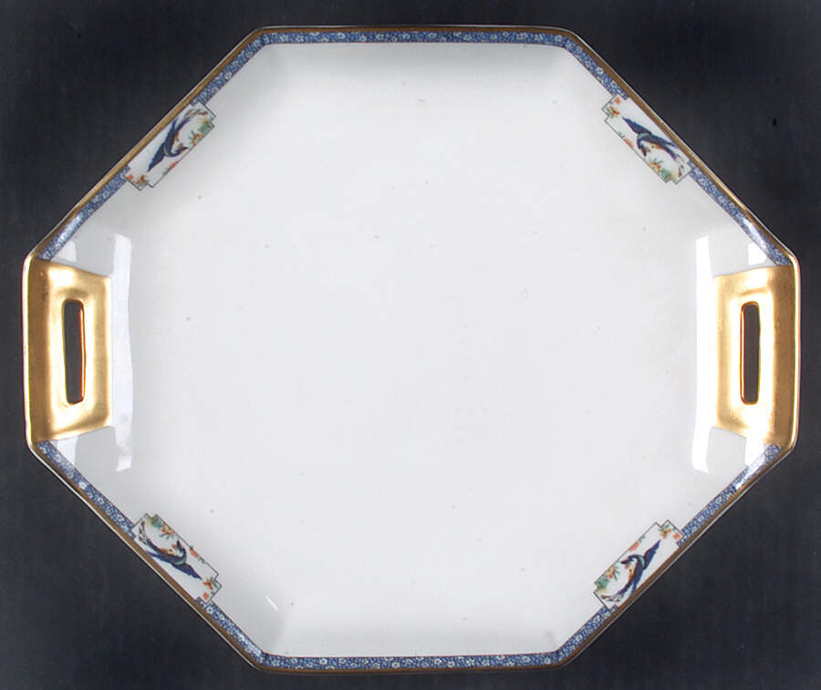 Calcutta (All White) Handled Cake Plate by Haviland-1