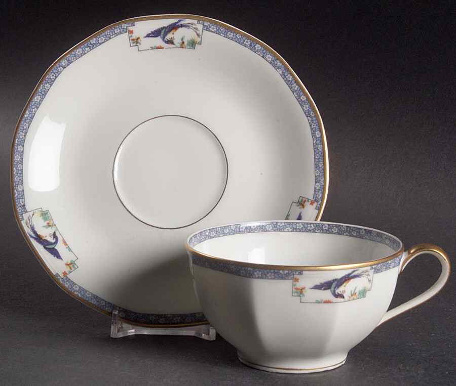 Calcutta (All White) Oversized Cup & Saucer Set by Haviland-1