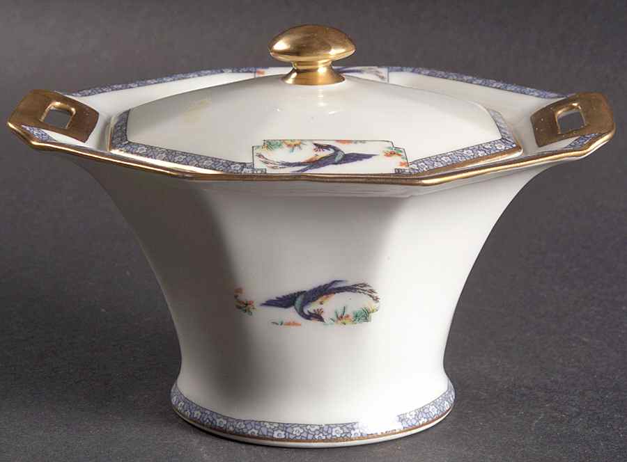 Calcutta (All White) Sugar Bowl & Lid by Haviland-1