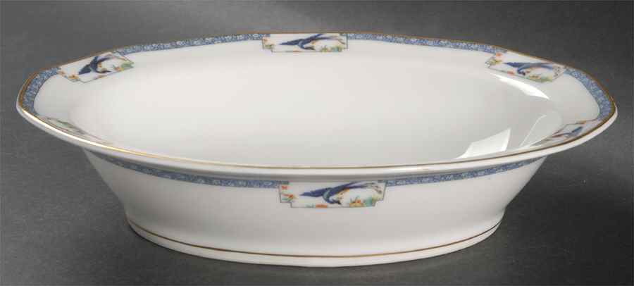 Calcutta (All White) 9" Oval Vegetable Bowl by Haviland-1