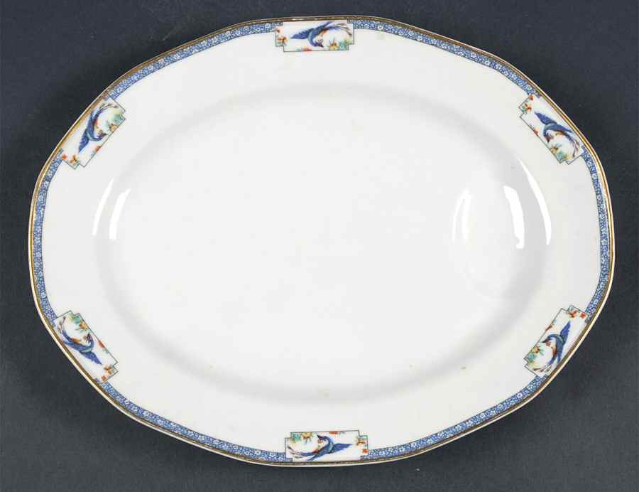 Calcutta (All White) 11" Oval Serving Platter by Haviland-1