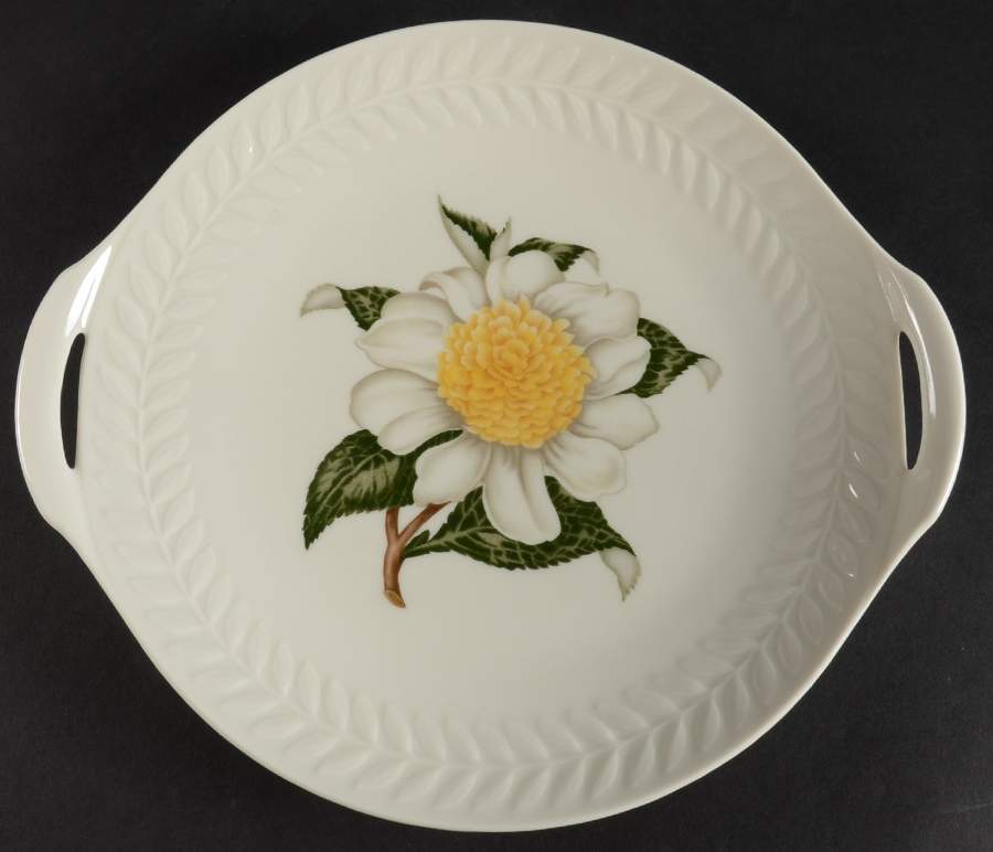 Camellia Handled Cake Plate by Haviland-1
