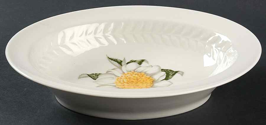 Camellia 9" Oval Vegetable Bowl by Haviland-1