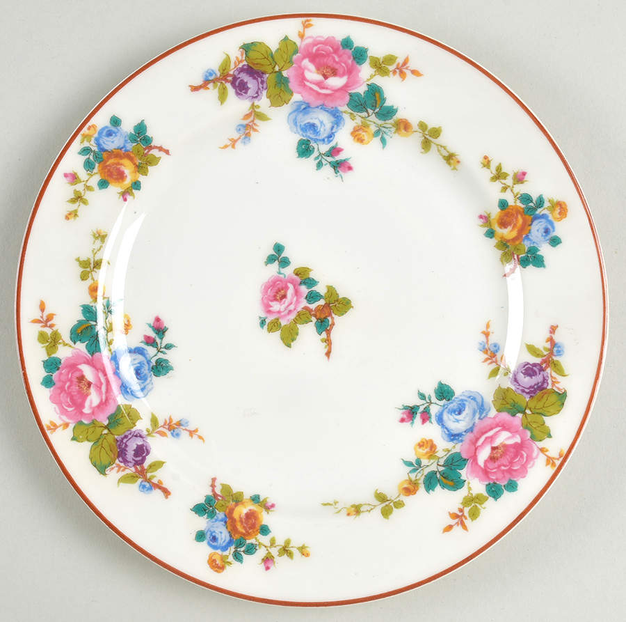 Cambridge (France, Floral) Salad Plate by Haviland-1