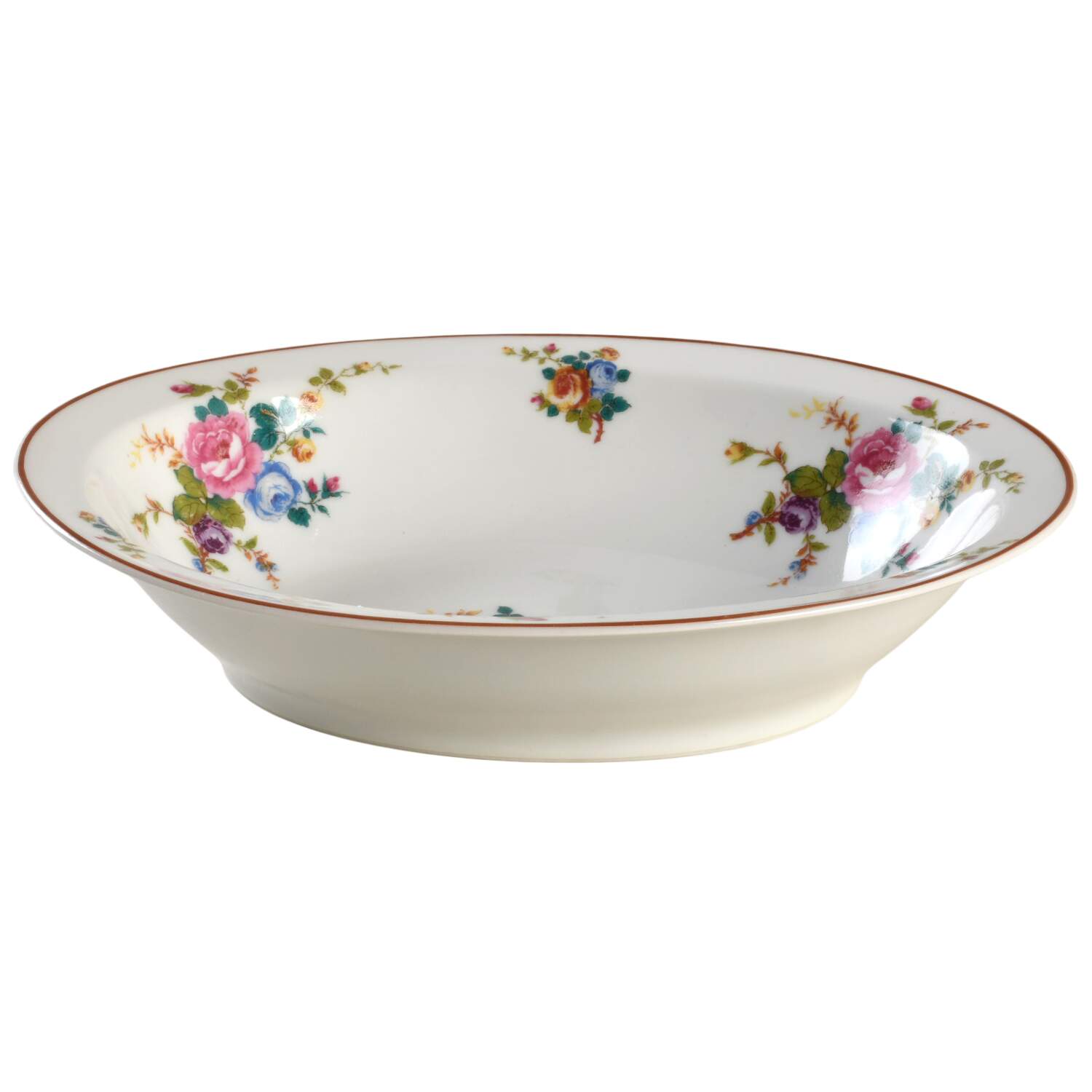 Cambridge (France, Floral) 9" Oval Vegetable Bowl by Haviland-1