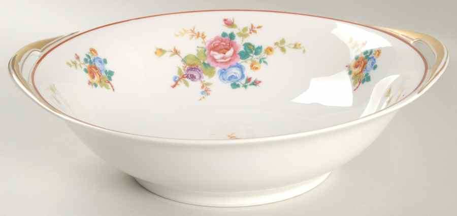Cambridge (France, Floral) 10" Round Vegetable Bowl by Haviland-1