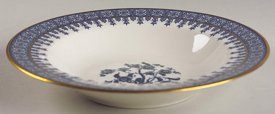 Cambridge Blue Rim Soup Bowl by Haviland-1