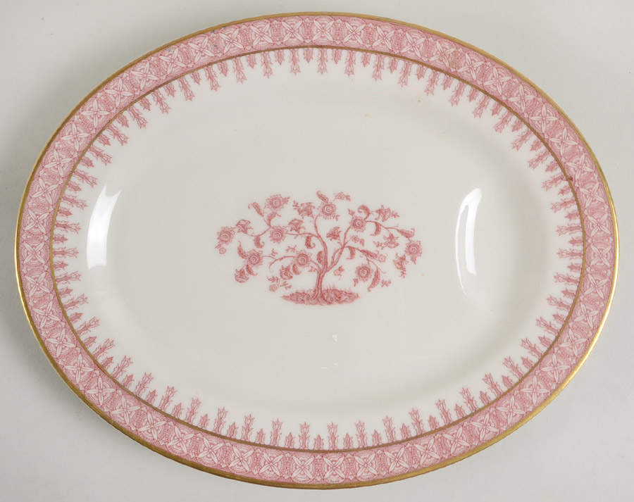 Cambridge Crimson 11" Oval Serving Platter by Haviland-1