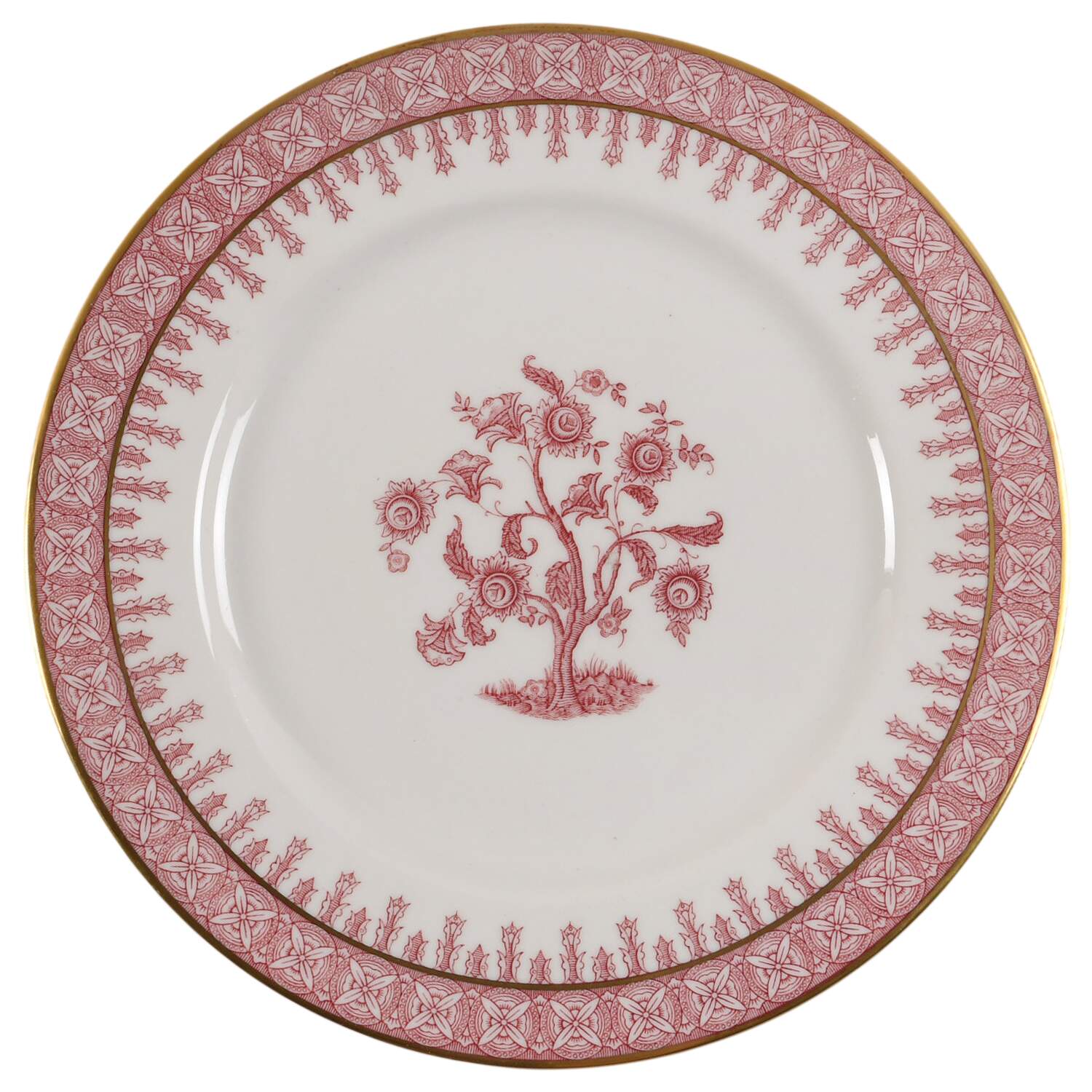 Cambridge Crimson Luncheon Plate by Haviland-1
