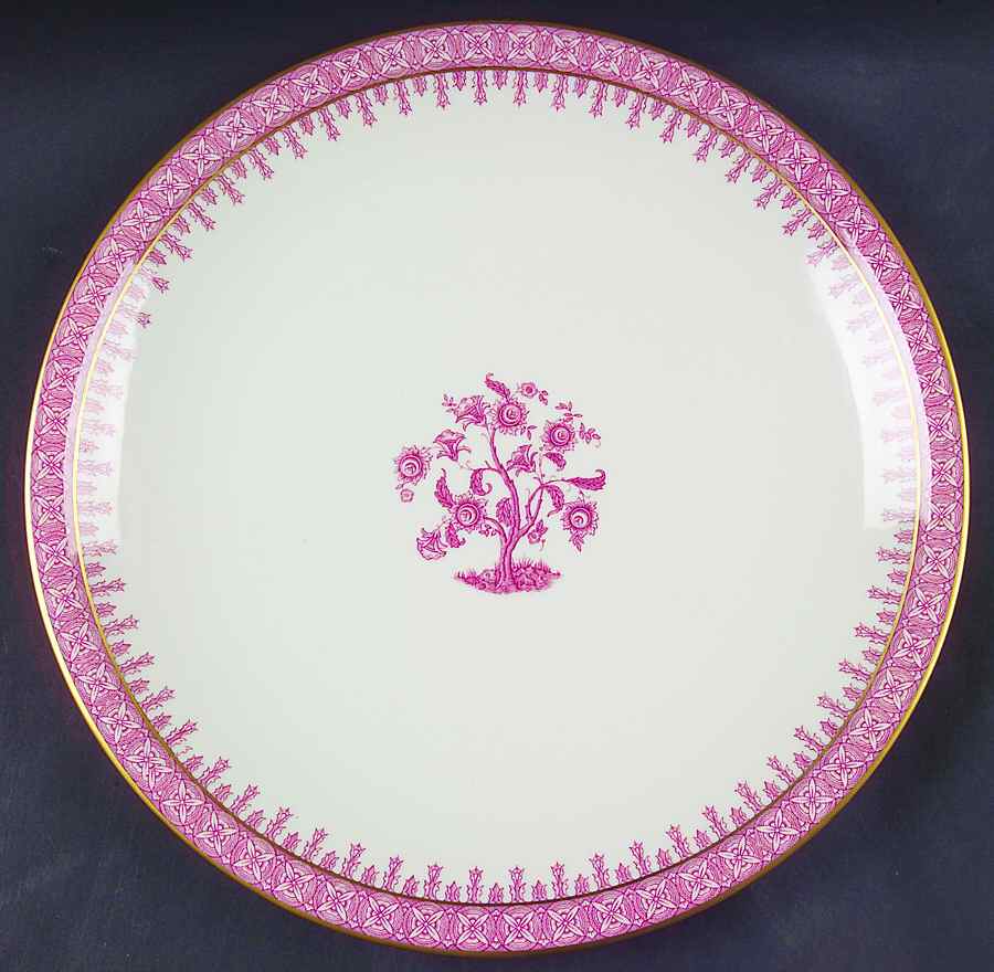 Cambridge Crimson 12" Chop Plate (Round Platter) by Haviland-1