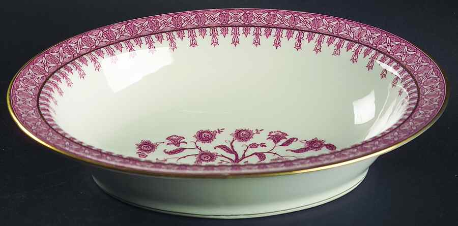 Cambridge Crimson 9" Oval Vegetable Bowl by Haviland-1