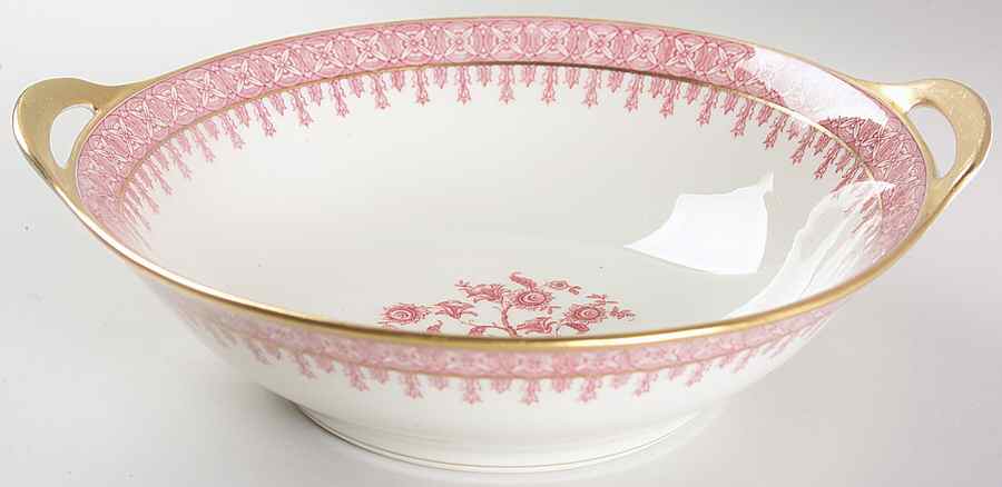 Cambridge Crimson 10" Round Vegetable Bowl by Haviland-1