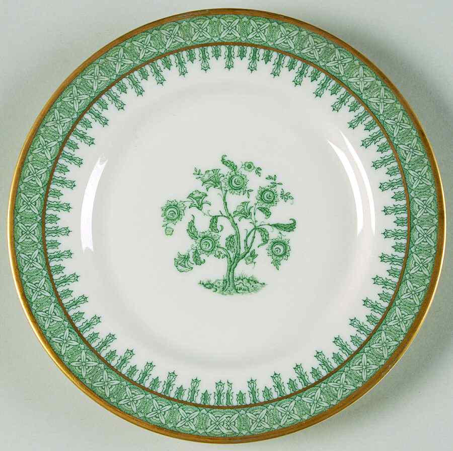 Cambridge Green Bread & Butter Plate by Haviland-1