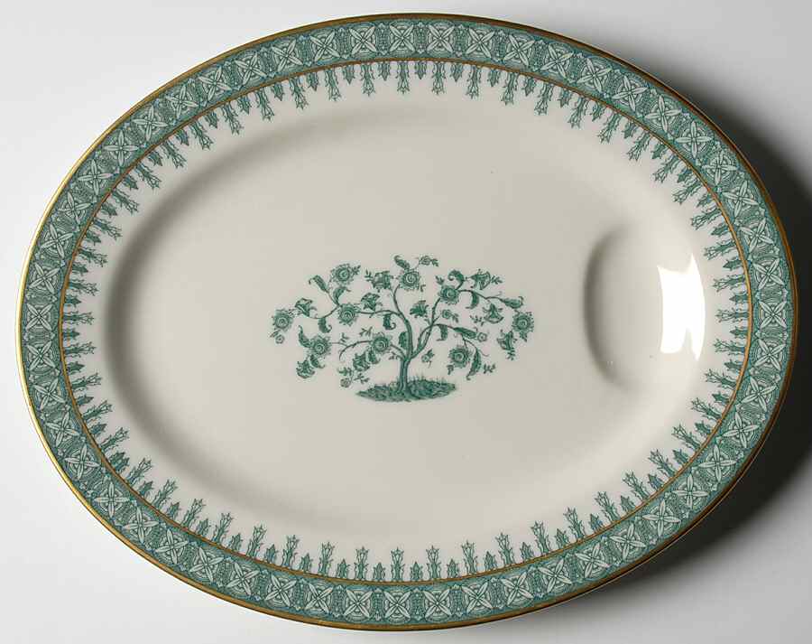 Cambridge Green 11" Oval Serving Platter by Haviland-1