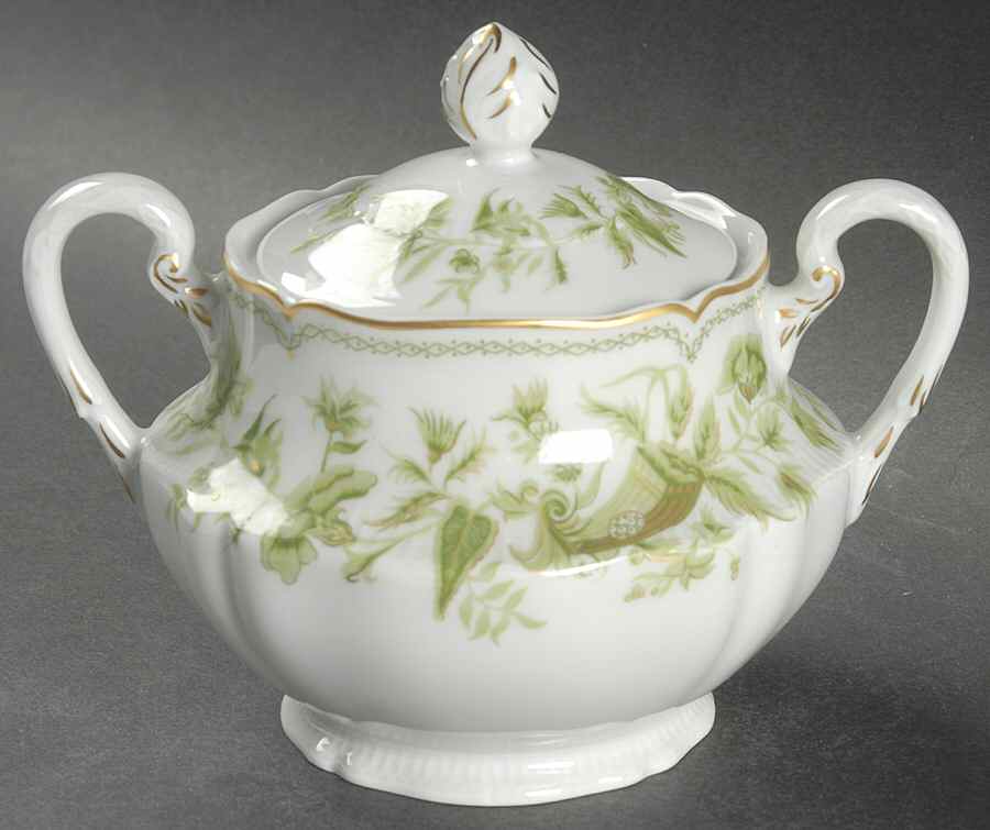 Carette Sugar Bowl & Lid by Haviland-1