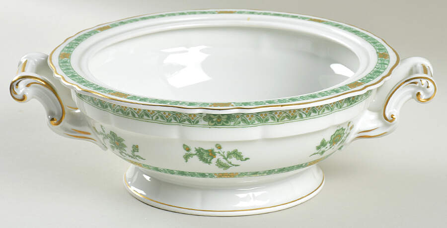 Cashmere (Green & Gold Tree) Round Vegetable No Lid by Haviland-1