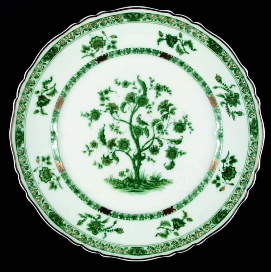 Cashmere (Green & Gold Tree) Dinner Plate by Haviland-1