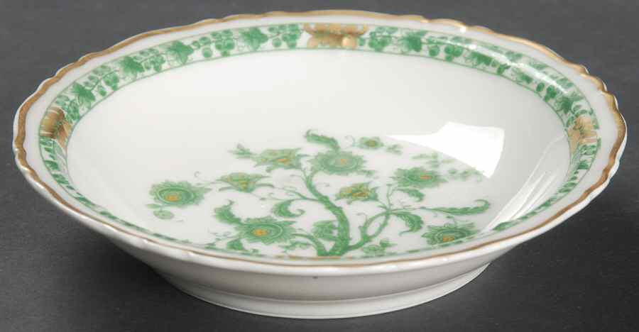Cashmere (Green & Gold Tree) Fruit/Dessert (Sauce) Bowl by Haviland-1