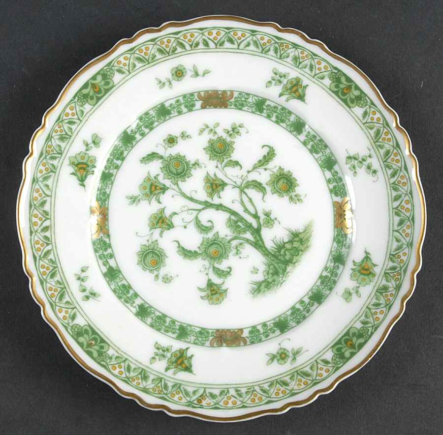 Cashmere (Green & Gold Tree) Bread & Butter Plate by Haviland-1