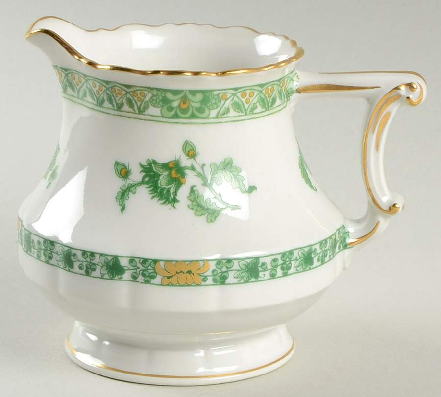 Cashmere (Green & Gold Tree) Creamer by Haviland-1