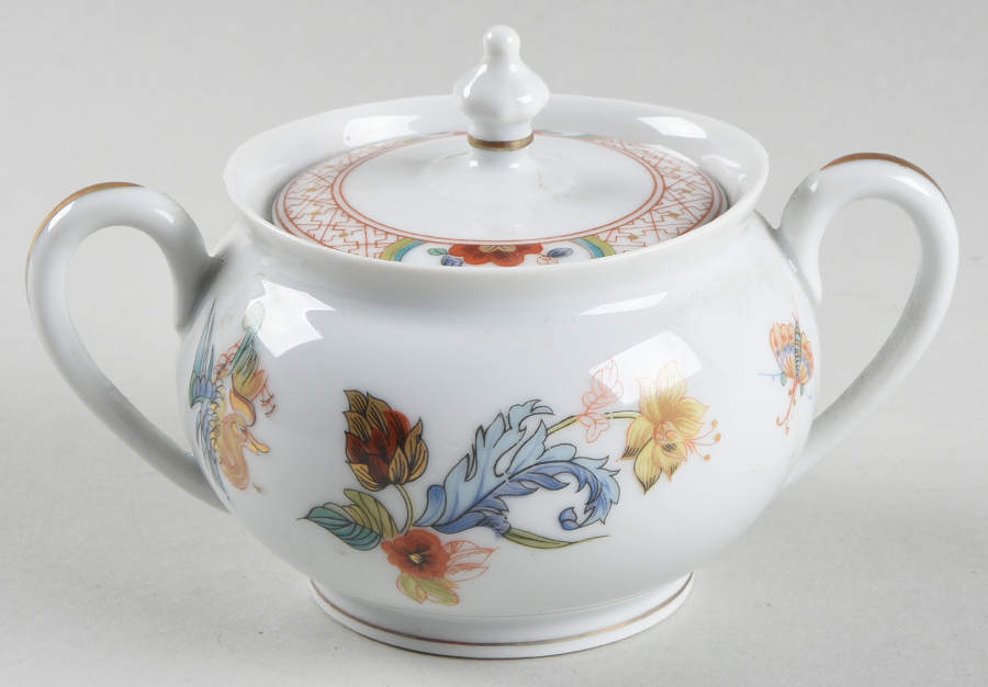 Cathay (Gold Trim) Mini Sugar Bowl & Lid by Haviland-1