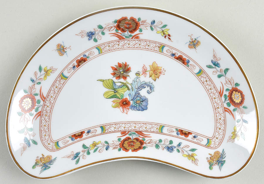Cathay (Gold Trim) Crescent Salad Plate by Haviland-1