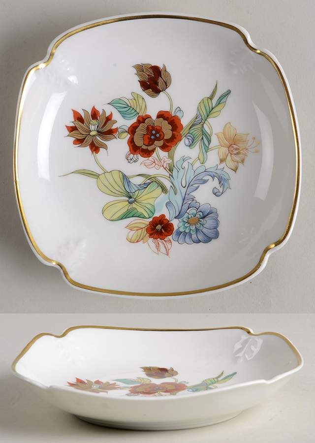 Cathay (Gold Trim) 5" Square Tray by Haviland-1
