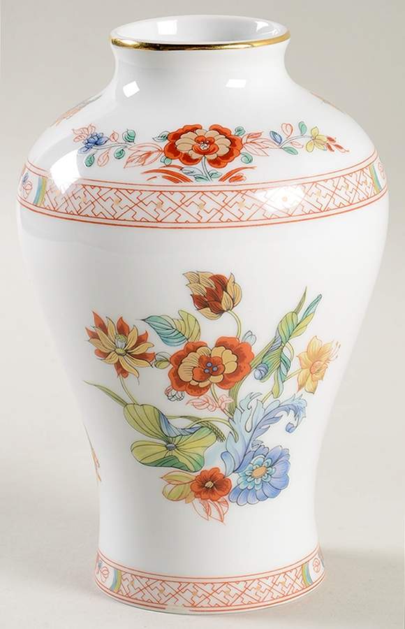 Cathay (Gold Trim) 7" Vase by Haviland-1