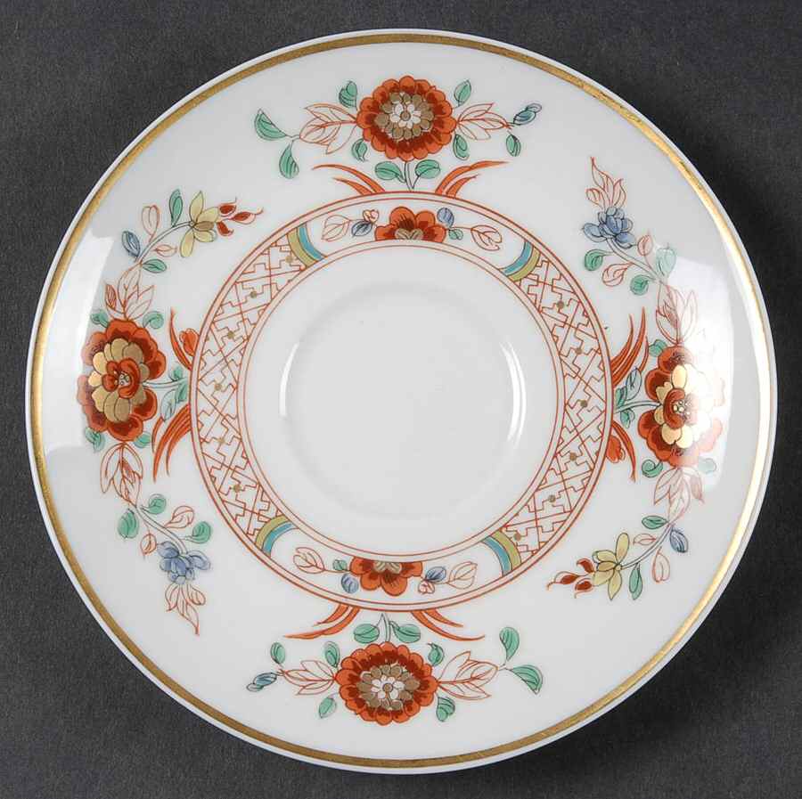 Cathay (Gold Trim) Saucer for Demitasse Cup by Haviland-1