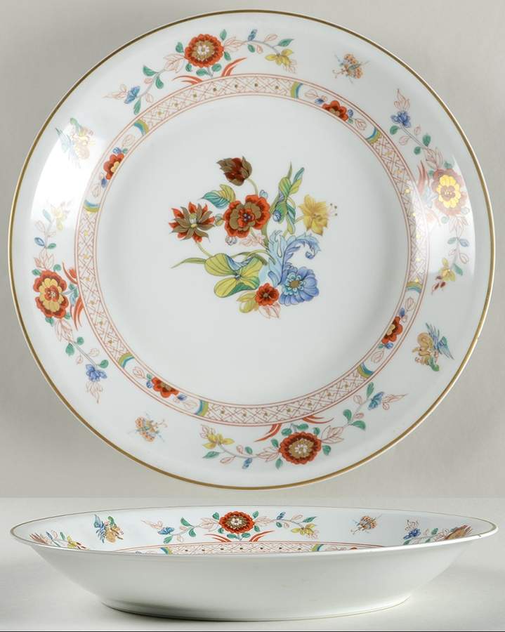 Cathay (Gold Trim) Deep Round Platter by Haviland-1