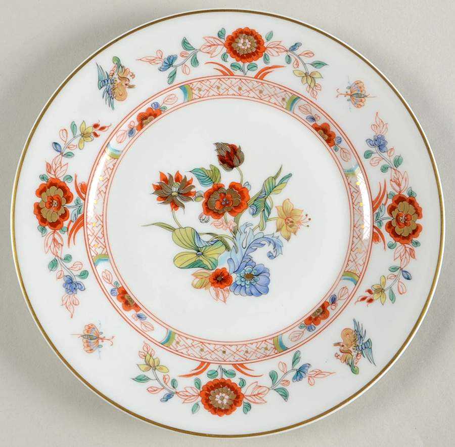 Cathay (Gold Trim) Luncheon Plate by Haviland-1