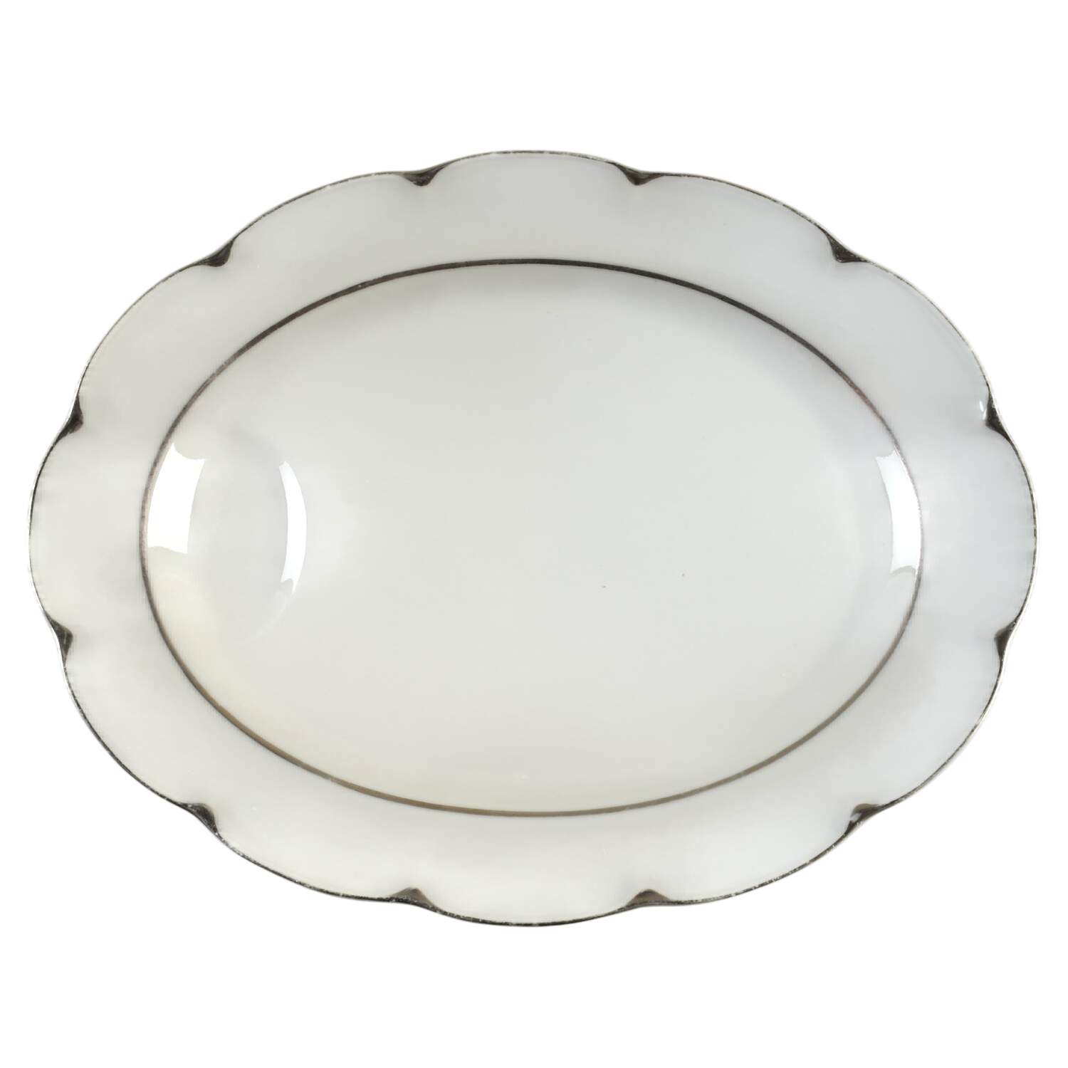 Celadon Platinum 11" Oval Serving Platter by Haviland-1