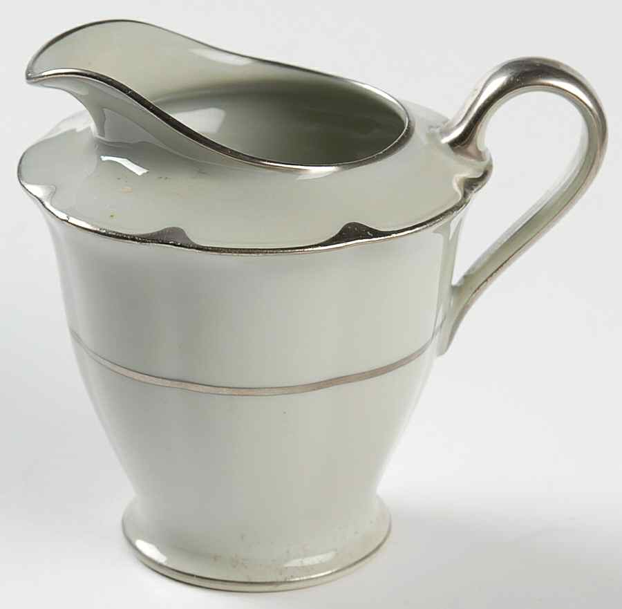 Celadon Platinum Creamer by Haviland-1
